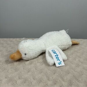 Carter's Goose Plush Stuffed Animal Toy White Floppy Lovey Duck NEW 68420